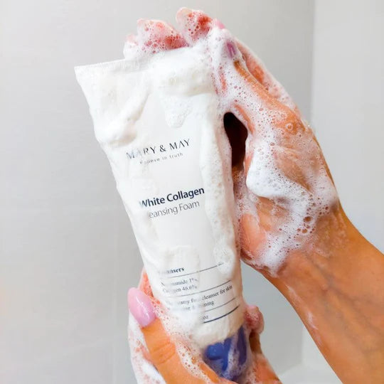 Mary & May: White Collagen Cleansing Foam