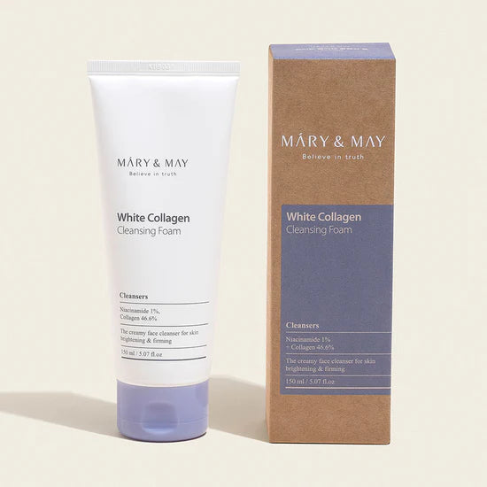 Mary & May: White Collagen Cleansing Foam